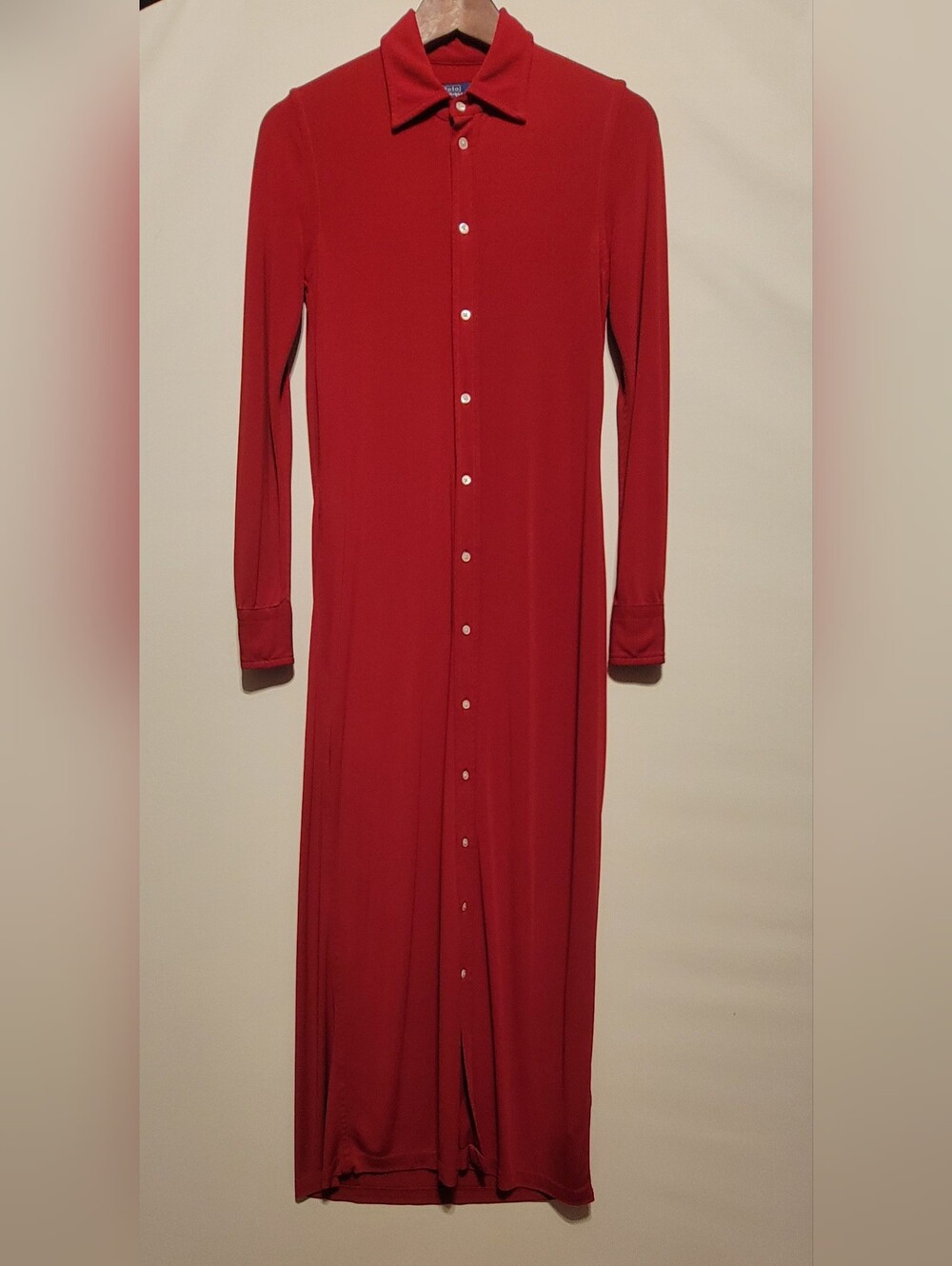 Polo by Ralph Lauren Collared Long Sleeve Shirt Dress Women Size M - Picture 5 of 10